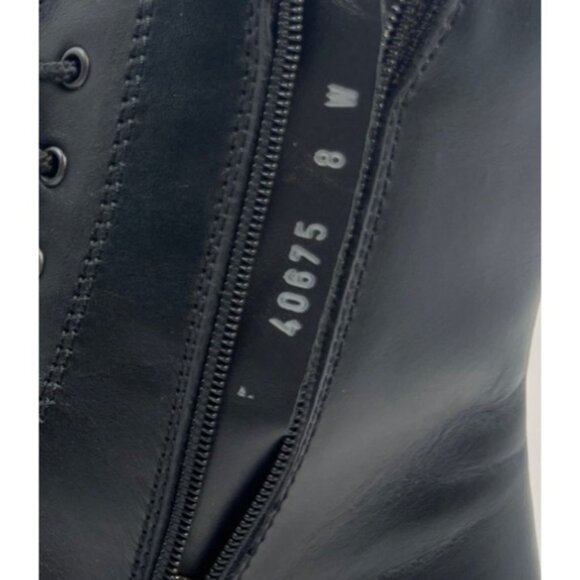 La Canadienne Women's Palmina Combat Boot,Black Leather 8 W US - Picture 8 of 11